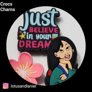 Shoe Charms Disney "Mulan " Set of 3